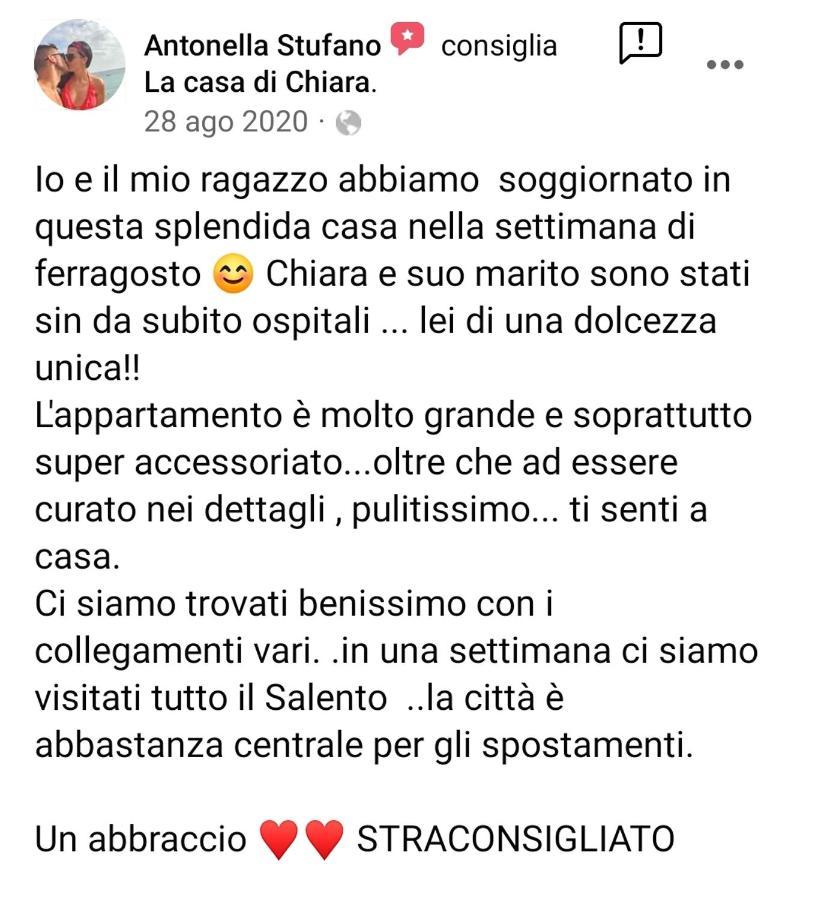 La Casa Di Chiara Apartment Taviano  Luaran gambar